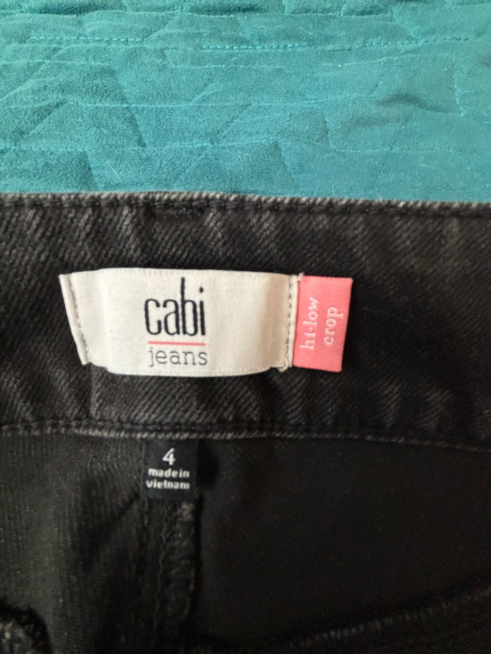 CAbi Hi-Low Crop Jeans - Black